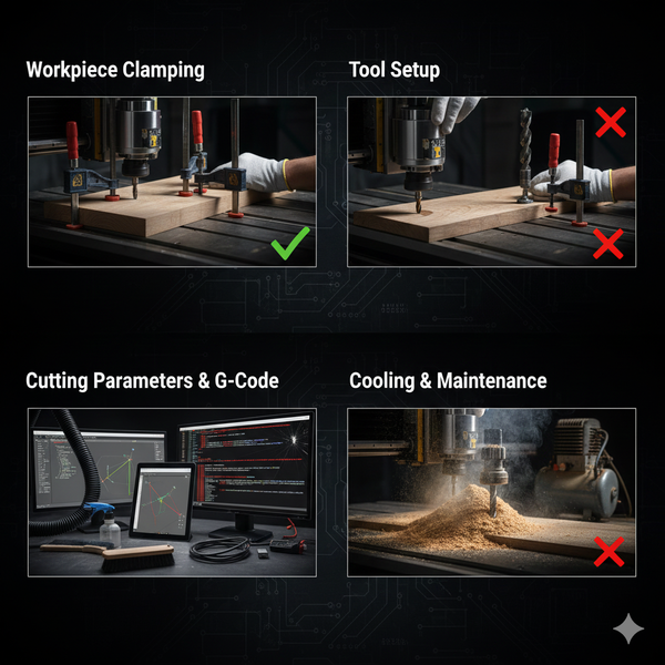 Основные ошибки при работе на фрезерном станке с ЧПУ и как их избежать Основные ошибки при работе на фрезерном станке с ЧПУ и как их избежать