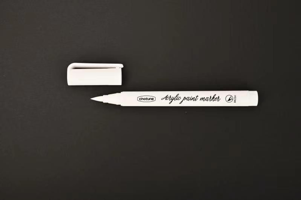 Набор из 1 акрилового маркера белого цвета + 2 линера(лайнера) белого цвета