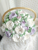 Корзина «Пионы» 27 см