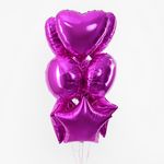 F Шар Звезда 19''/48 см, фуксия/Purple (БГ-15)