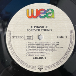 Винтажная виниловая пластинка LP Alphaville Forever Young (Германия 1984)