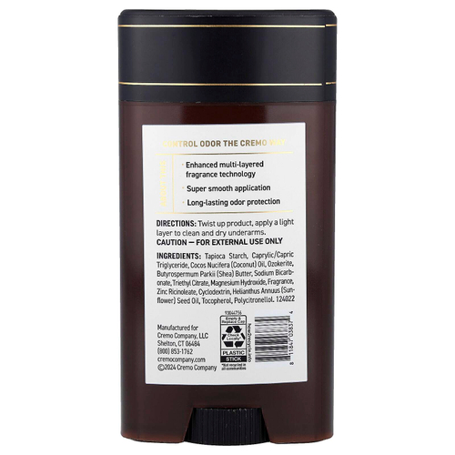 Cremo, Дезодорант, итальянский бергамот, 75 г (2,65 унции)