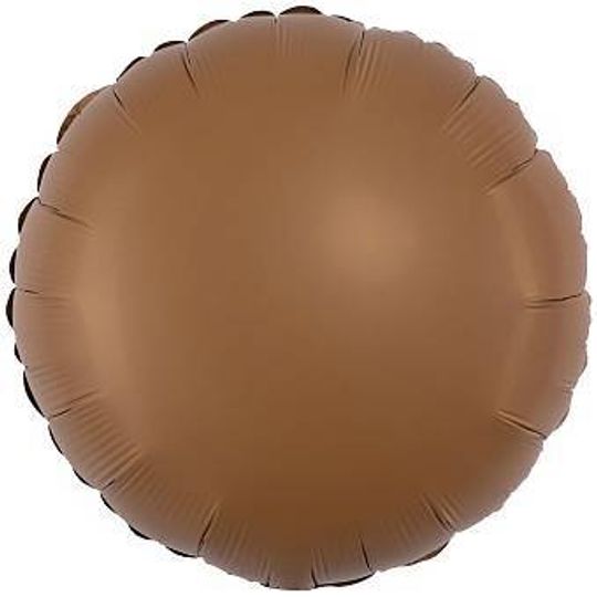 Шар (18''/46 см) Круг, Шоколад, Матовый