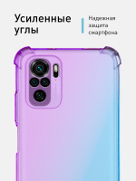 Чехол ROSCO для Xiaomi Redmi Note 10;Xiaomi Redmi Note 10S;Poco M5s оптом (арт. XM-RN10-HARD-TPU-VIOLET-BLUE)
