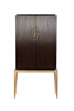 ART-2706-S Комод высокий темно-вишневый 89*46*173см