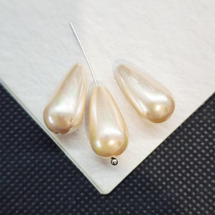 Жемчуг Майорка, капля кремовый, 20×10мм, штучно
