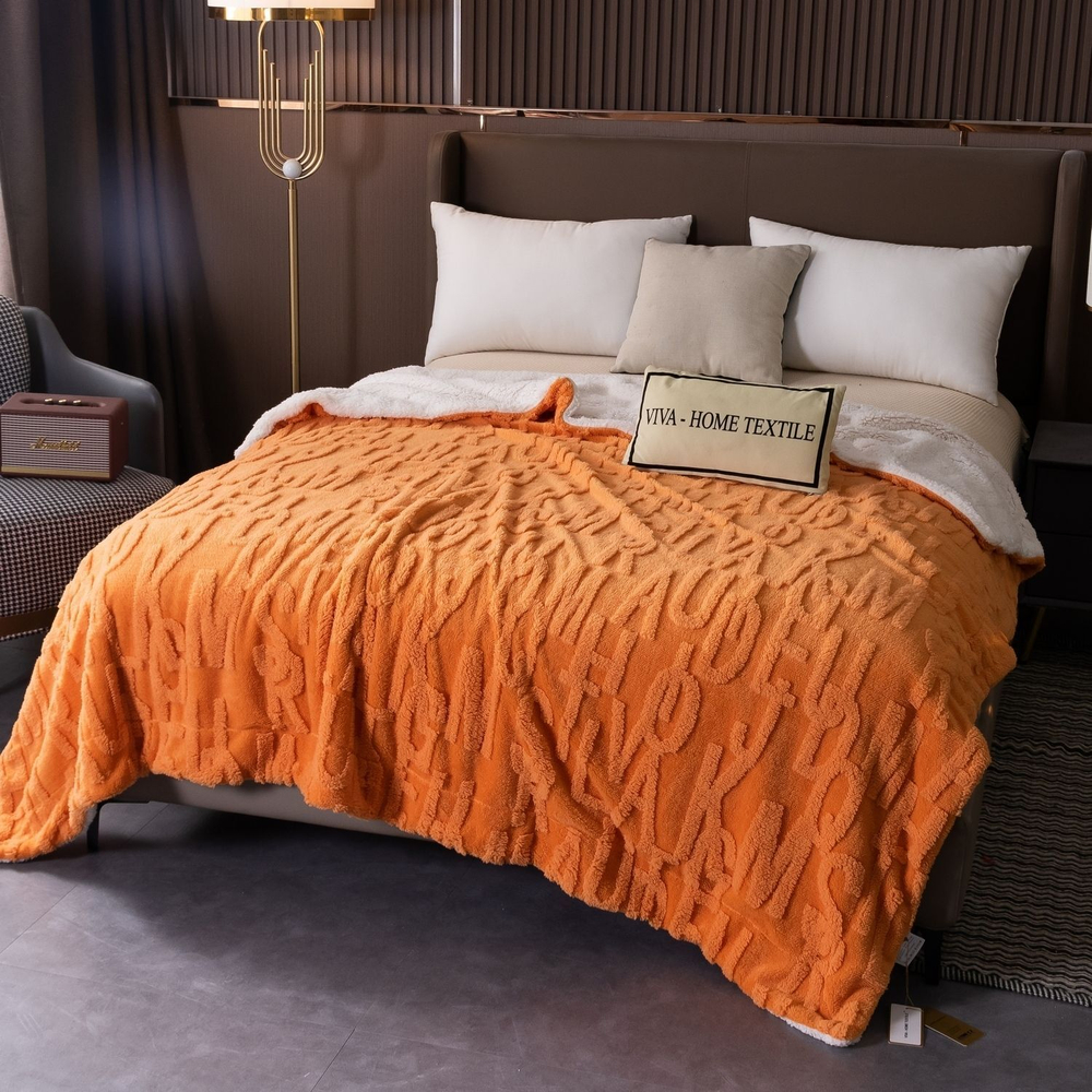 Невероятно мягкий и нежный плед VIVA - HOME TEXTILE из бамбуковой микрофибры "Тиснение 3D"