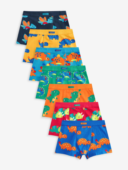 Трусы для мальчика Next N34-006, 7 шт., Зеленый, Оранжевый, Голубой