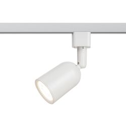 Трековый светильник однофазный ЭРА TR41-GU10 WH под лампу GU10 белый | Однофазные светильники под лампу