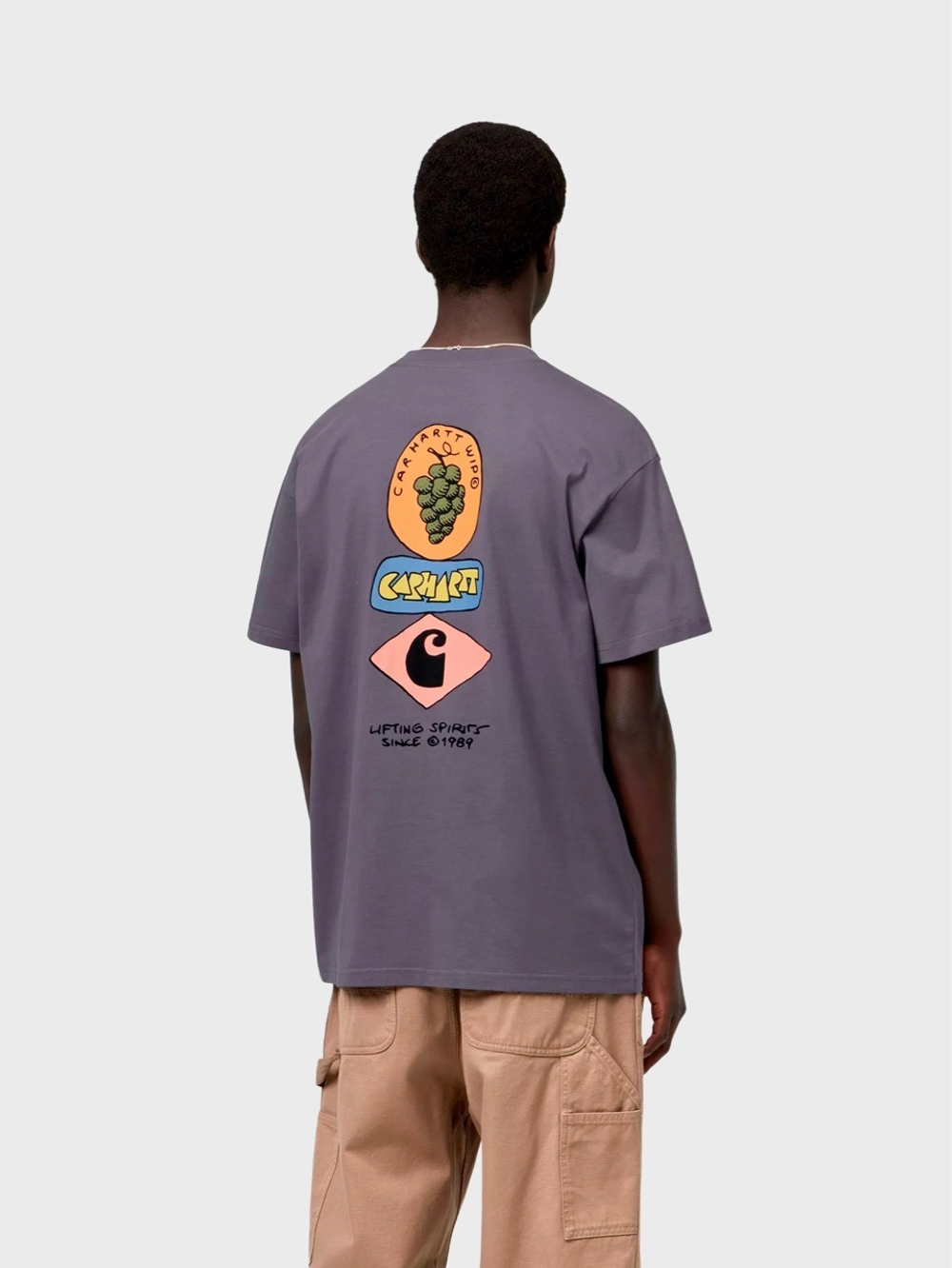 Футболка Carhartt WIP Stacked Grapes Shady Purple