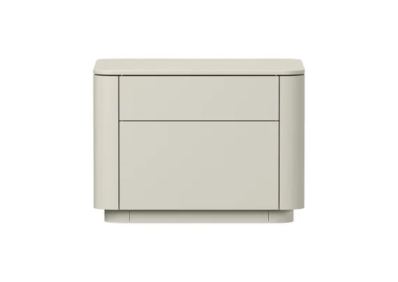 Тумба прикроватная Tammi 2 ящика ширина 50 см (молочный)