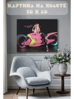 Картина на стену 40 X 50 Аниме девушка