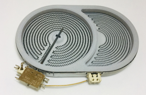 Конфорка стеклокерамическая, овальная, 2400/1600W EGO 10.57413.688