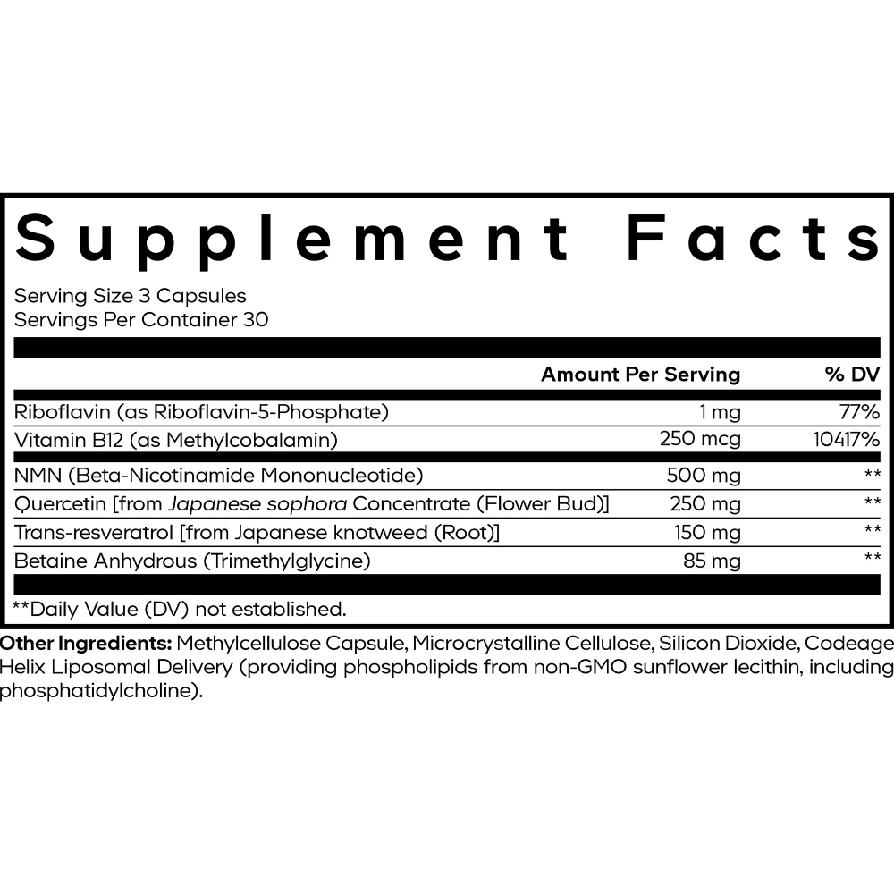 Liposomal NMN Platinum 90 капсул CodeAge