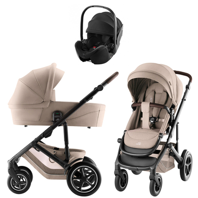 Коляска 3 в 1 Britax Roemer Smile 5Z Style и автокресло Baby-Safe Pro Space Black Teak