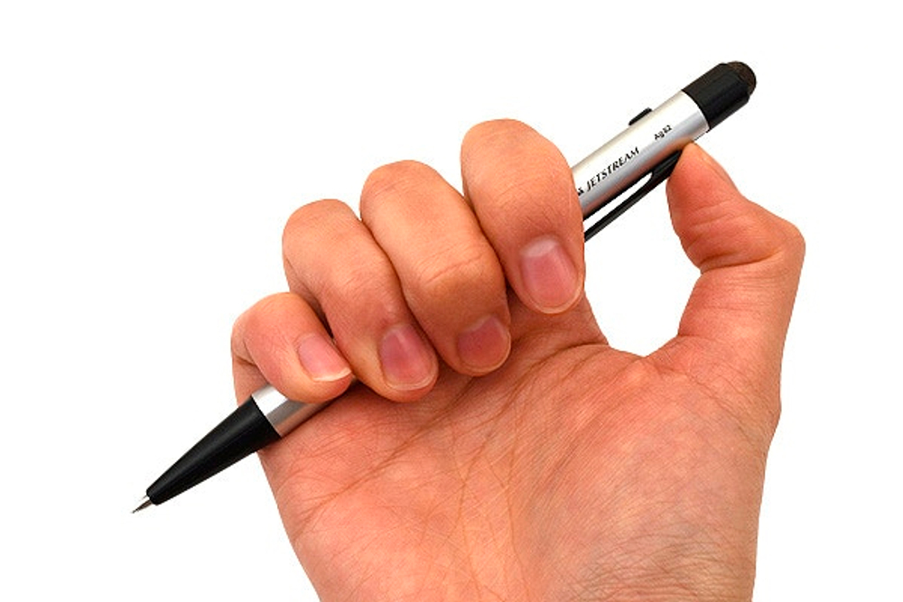 Шариковая ручка-стилус Uni Jetstream Stylus (серебристая)