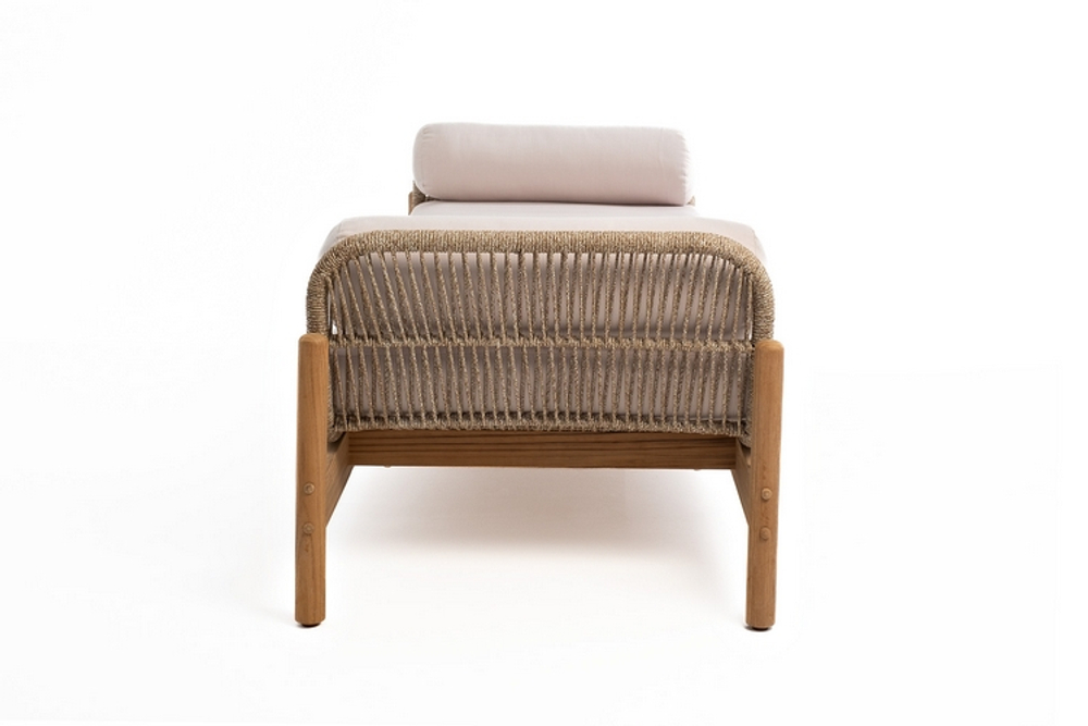 Лежанка из тика Joygarden ТАЛАРА, Natural Teak, бежевый