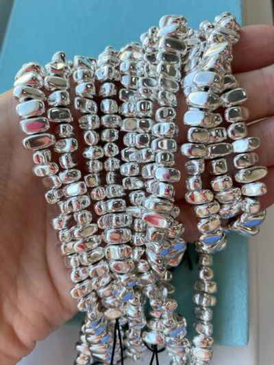 ггалт9-сс Гематит синт. галтовка 9,5мм, светлое серебро, 39см