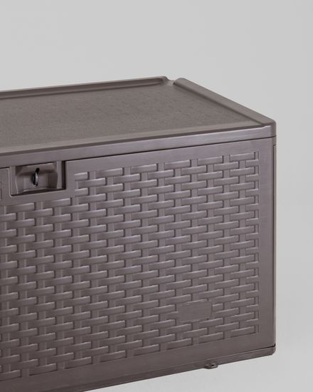 Стол-сундук Кейт пластик 110*55 см 276 л коричневый