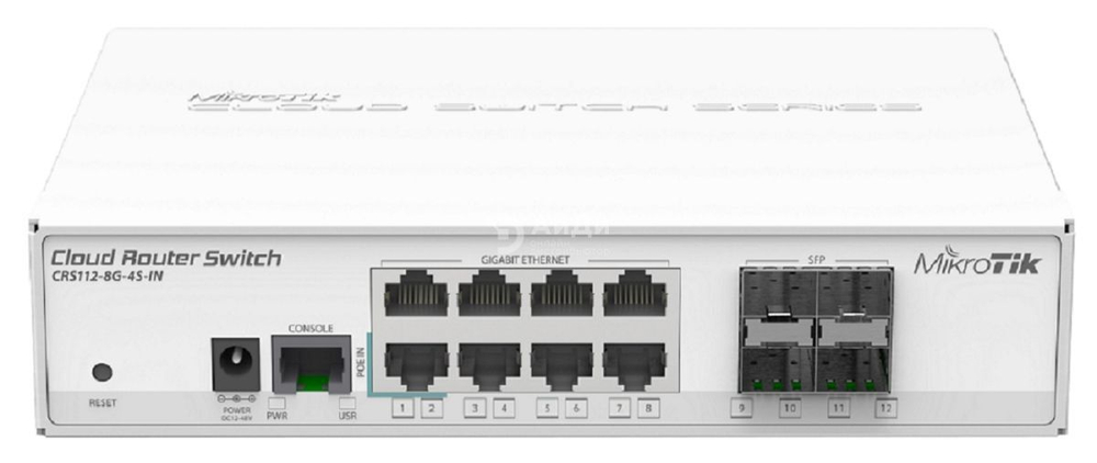 Коммутатор Mikrotik CRS112-8G-4S-IN