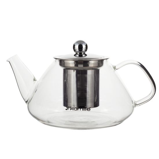 Стеклянный заварочный чайник 700 мл. Kamille KM-0782M со съемным ситечком