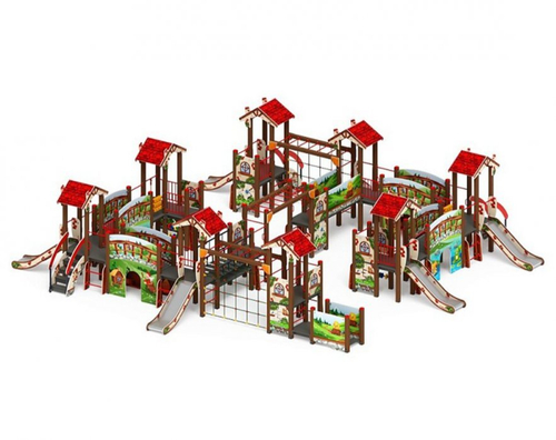 Детский игровой комплекс В гостях у сказки ДИК 1.05.01-11.С H=900