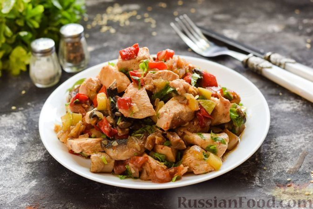 Рагу овощное/курица