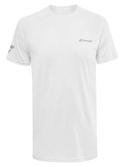 Футболка для мальчика теннисная Babolat Play Crew Neck Tee Boy - white