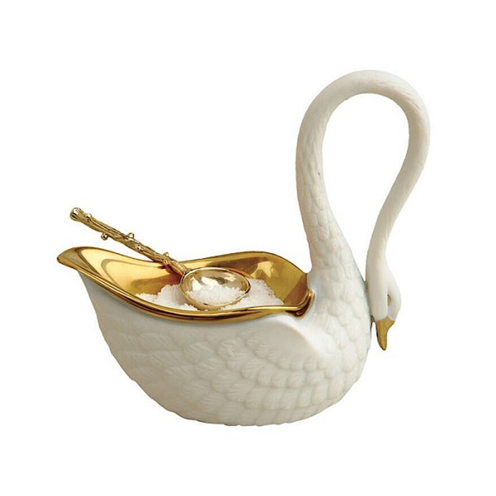 Лебедь белый соусница/солонка/икорница, 9 см L'objet