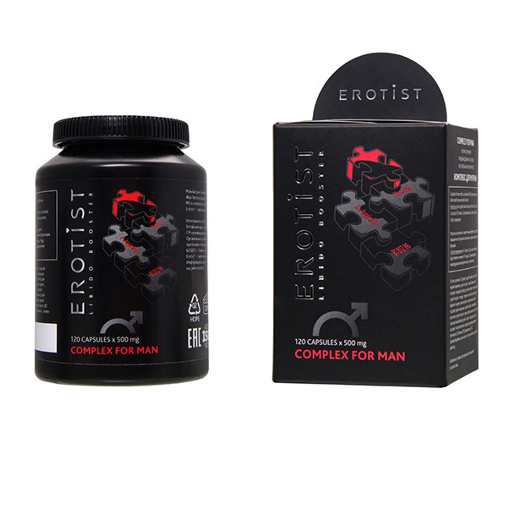Возбуждающее средство для улучшения эректильной функции Erotist Libido Booster Complex for Man 500шт