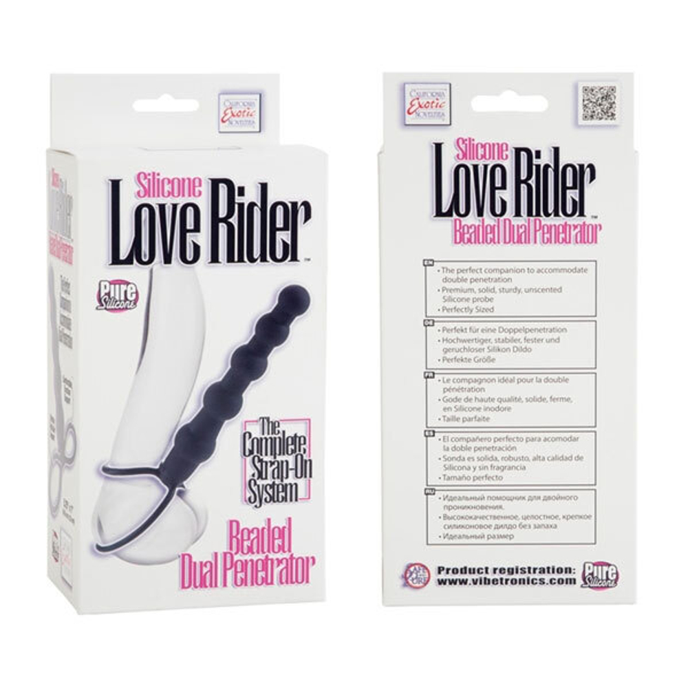 Анальная ёлочка с петлями для крепления на члене - 14,5 см. (Цвет: черный)