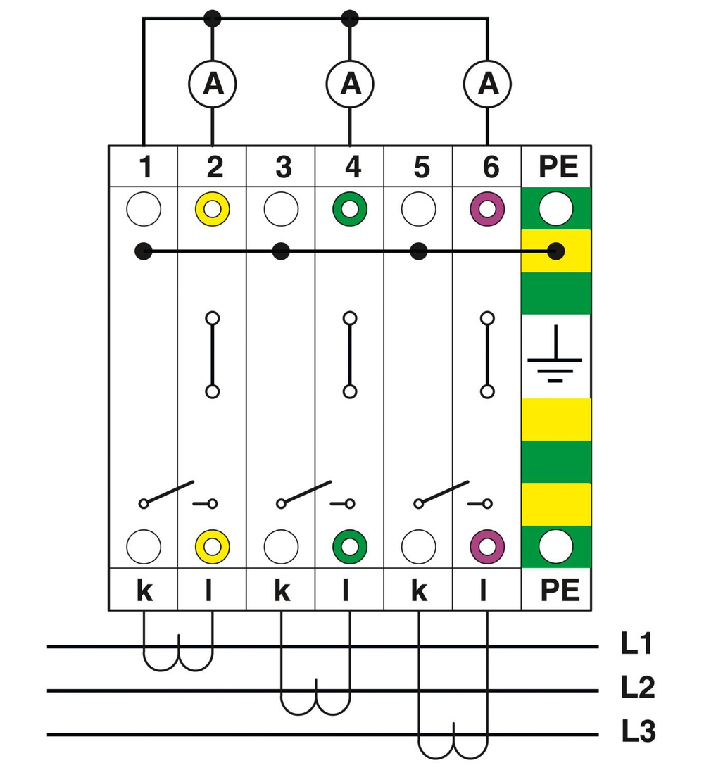 3212183 - PTMED 6 - Проходные клеммы