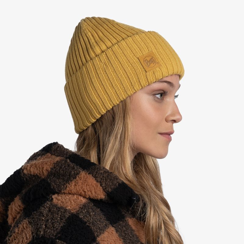 Вязаная шерстяная шапка Buff Hat Wool Knitted Ervin Honey Фото 4