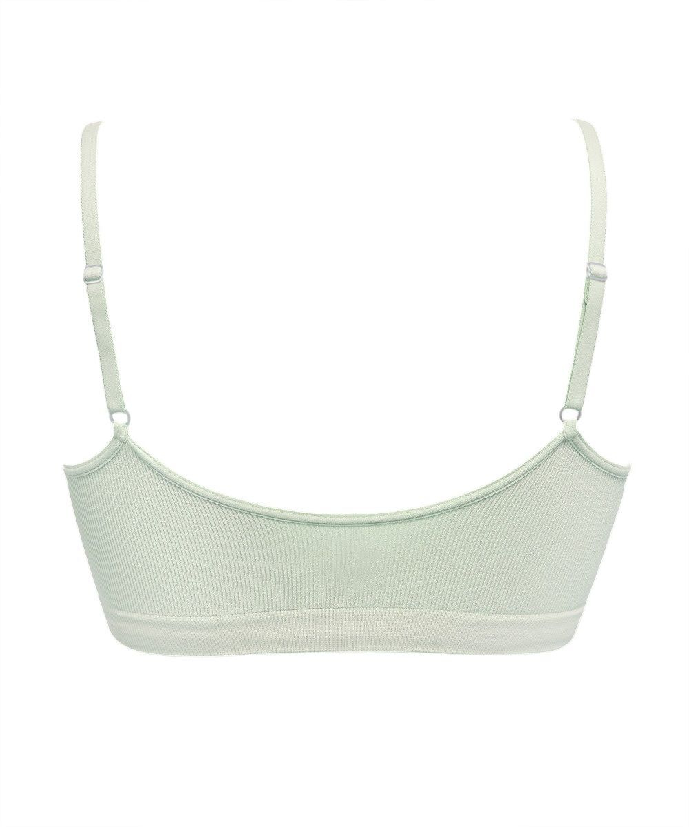 Эко-бюстгальтер в мелкий рубчик Eco-wear (Размер: M-L) (Цвет: желтый)