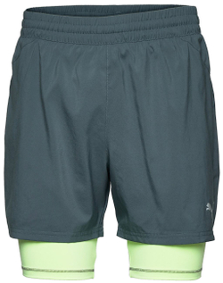 Мужские теннисные шорты Puma Run 2in1 5" Short M - dark slate/fizzy light