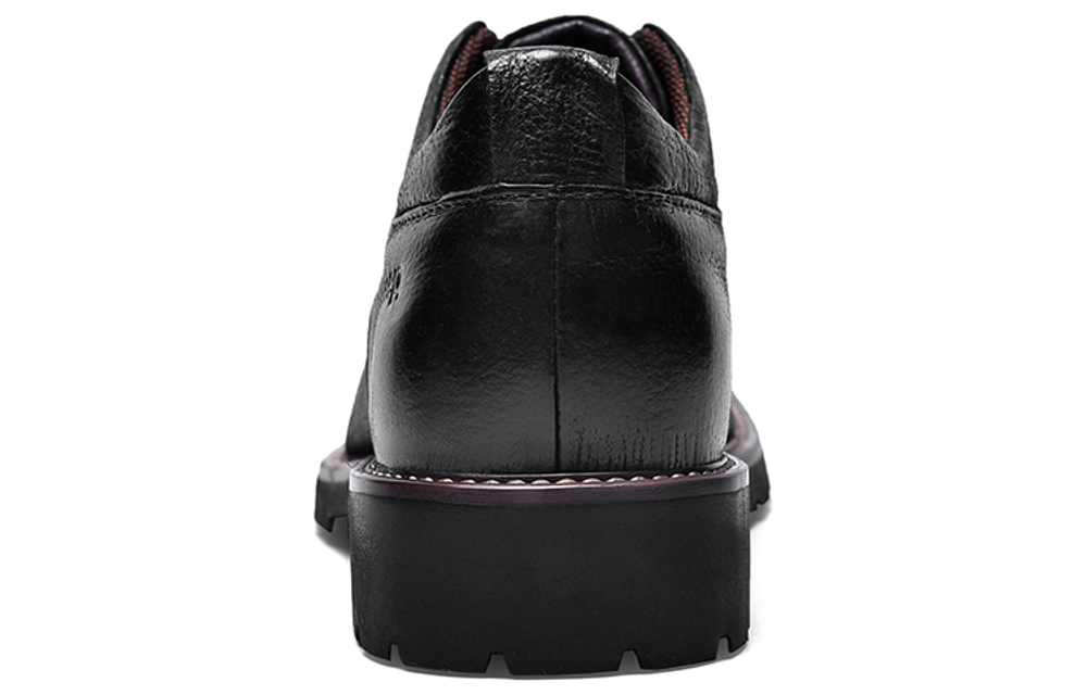 Jeep Casual Leather Shoes Men"s Low top Black