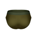 Бамбуковые трусы-брифы цвета хаки (Размер: L) (Цвет: хаки)