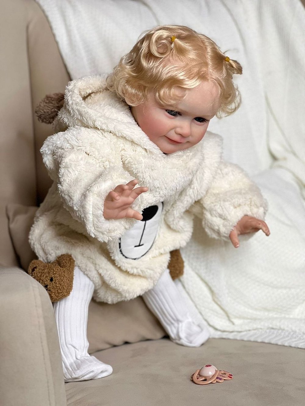 Кукла Реборн мягконабивная 60см в пакете (FA-585)