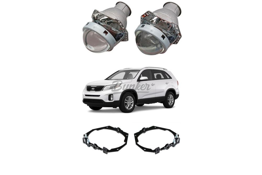 Готовый комплект для замены штатных линз Kia Sorento XM 2013-2015