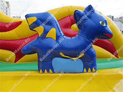 Коммерческий надувной батут "Змей Горыныч 2" 13*6*10