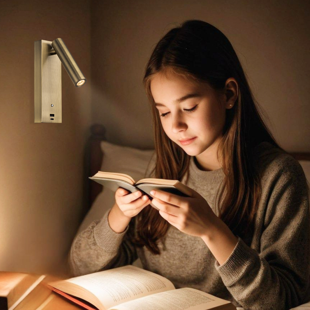 Citilux Декарт CL704433 LED USB Светильник с выключателем Бронза