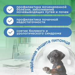 Таблетки для собак для лечения мочекаменной болезни и профилактики почечной недостаточности Нефродог, 30 таблеток с маточным молочком и экстрактами трав
