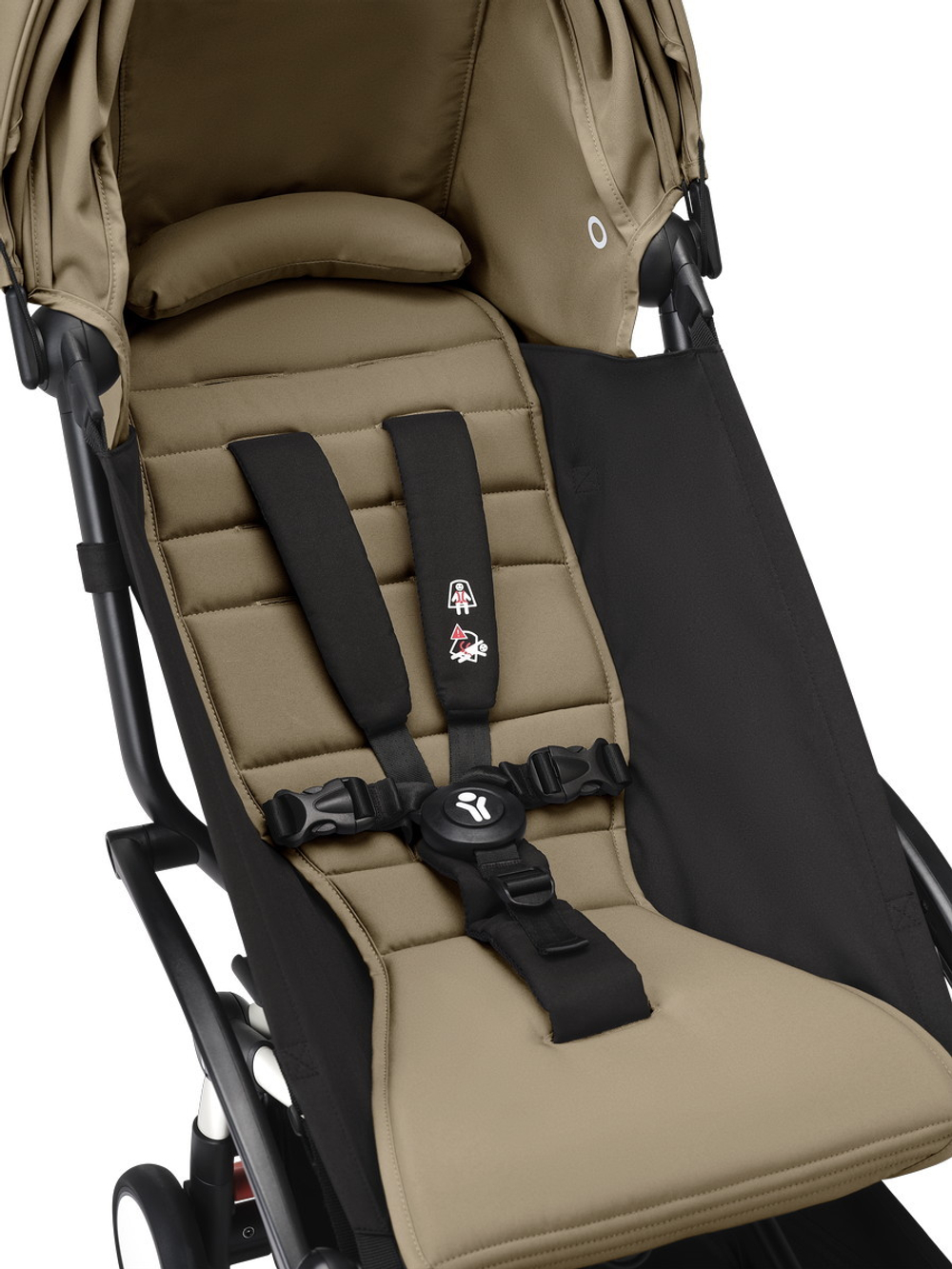 Коляска Stokke YOYO3 Newborn Shell рама белая White 2 в 1 Toffee