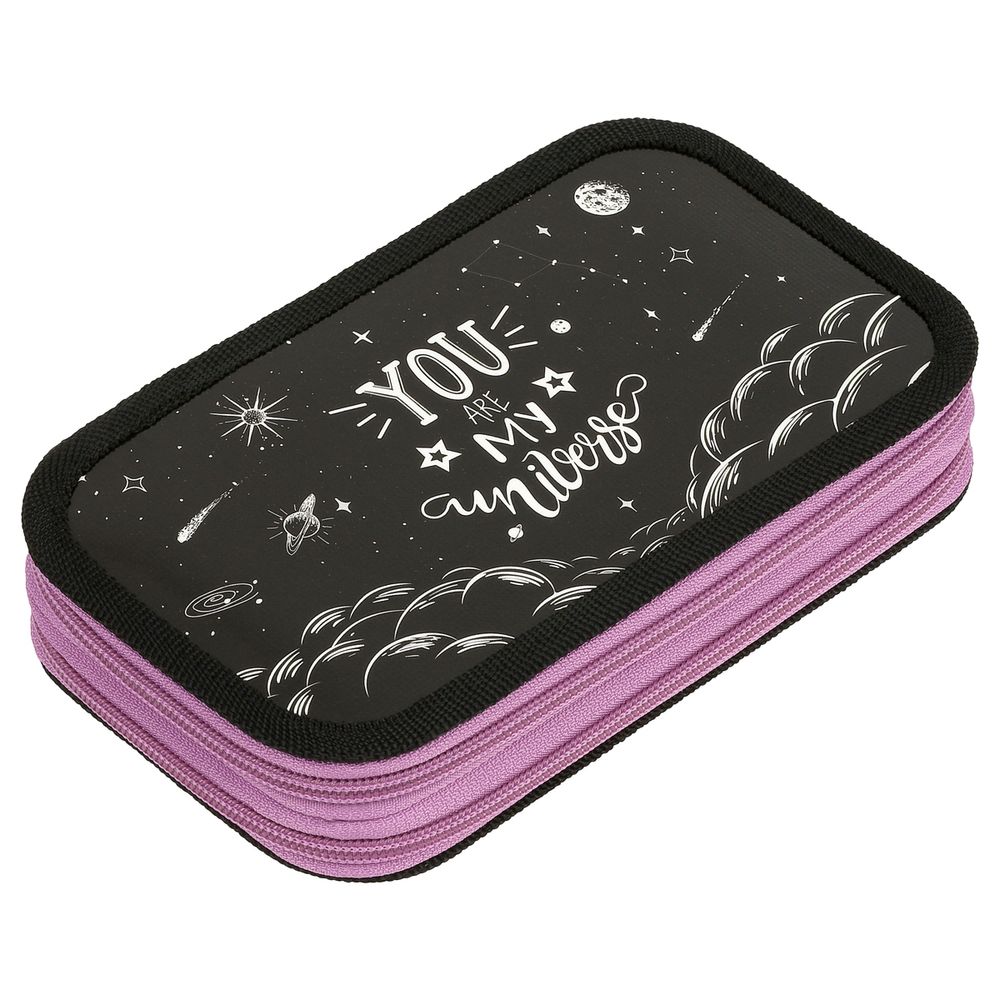 Пенал 2 отделения, 190*105 ArtSpace "Universe", ламинированный картон