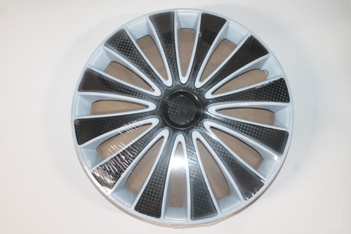 Колпак колеса R14 GMK белый Super Black (в мешке 4 упак) (STAR)