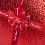 Коробка «Кожа крокодила» красного цвета, металлик