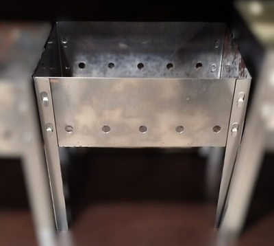 Мангал "Эконом" БЕЗ шампуров 350*250*350 (1шт) толщина стали 0,4 (плёнка)