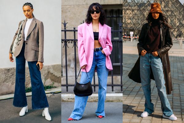 Как стильно носить джинсы с широкими штанинами: 5 модных вариантов сочетания