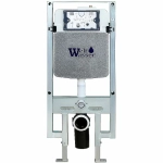 Унитаз подвесной WeltWasser AMBERG 497 ST+MERZBACH 043 XL GL-WT+AMBERG RD-CR белый/кнопка хром, безободковый, с крышкой микролифт, с инсталляцией, слив торнадо