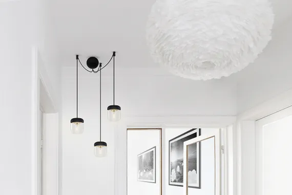 Кластер 3 Cannonball белый E27-15W LED, длина провода 2,5м, для всех Umage ламп